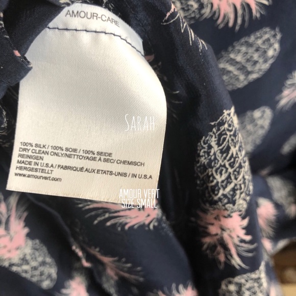 Amour Vert Navy Silk Mini Dress - Picture 5 of 7